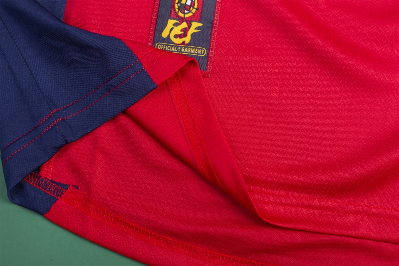 Retro 1998 Spain Home Soccer Jersey