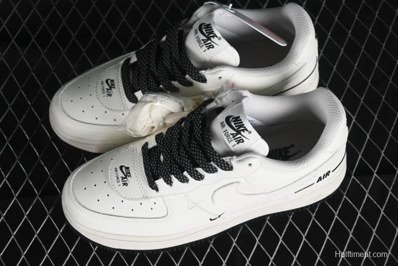 Nike Air Force 1 '07 Low Casual Sneakers with 3M Reflective Swoosh and Full-Length Air Cushion - CJ1379-602