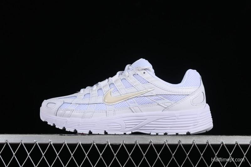 Nike P-6000 Retro Casual Sneaker Dad Shoes with Layered Design - CD6404-100