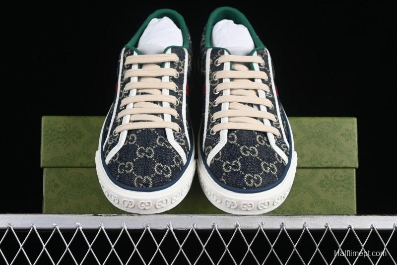 Gucci Tennis 1977 Print Sneaker Retro Casual Canvas Shoes - 02JPO9064