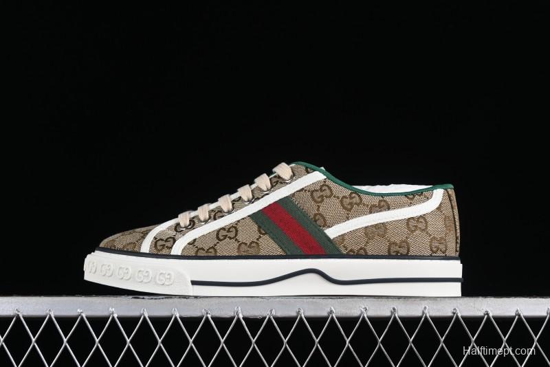 Gucci Tennis 1977 Print Sneaker Retro Casual Canvas Shoes - 02JPO9064