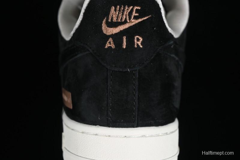 Nike Air Force 1 '07 Low LV Collaboration - Beige Black Pigskin Casual Sneakers - HD1968-010
