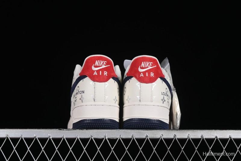 Nike Air Force 1 '07 Low LV Collaboration - Off White Navy Blue Casual Shoes CV1724-111
