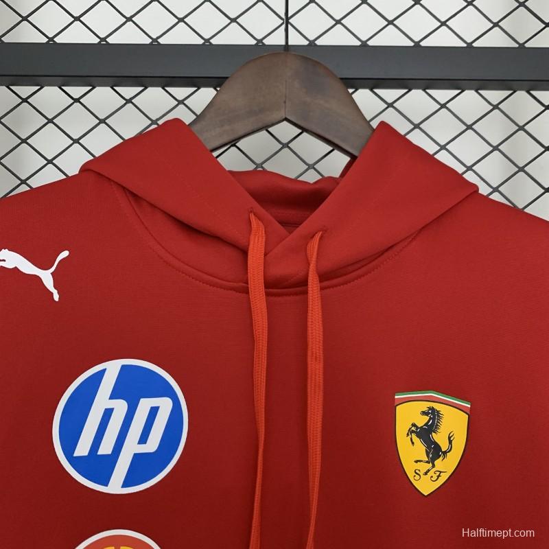 2025 F1 Formula Farrari Red Hoodie