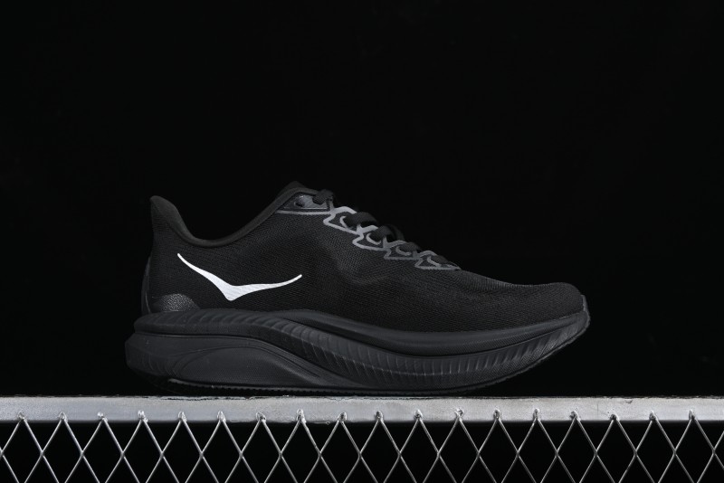 HOKA ONE ONE MACH 6 Flagship Racing Shoes with Carbon Plate Technology and Asymmetric Design - 114791 BLACK
