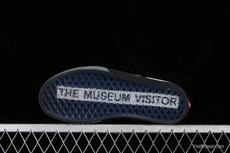 Vans Slip-On Classic Collaborative Hand-Painted Graffiti with Pink Accents and Crystal Outsole Checkerboard Slip-On - VN000CT5BPA