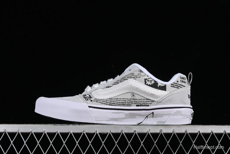 Vans HIRONO x Vans Knu Skool Graffiti Low-Top Casual Skate Shoes - VN000CS0BHD