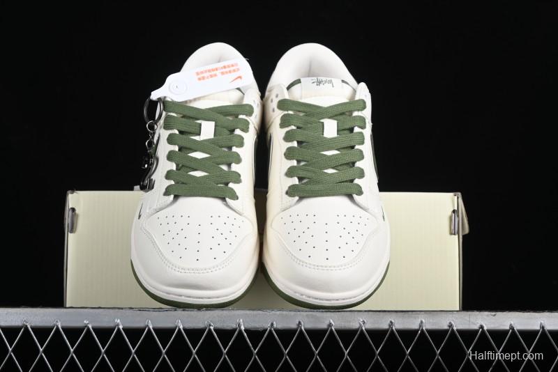 Stussy x Nike SB Dunk Low Anniversary Premium Customized Sneakers - DQ1098-381