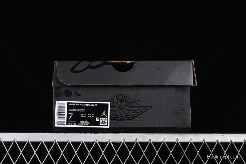 Nike Air Jordan 1 Low "White/Pink Foam/Glacier Blue" Casual Sneakers - HM3706-141