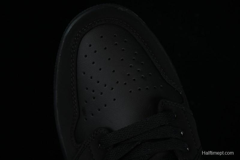 Nike Air Jordan 1 Low AJ1 Black Gold Hook Casual Sneakers - 553558-071