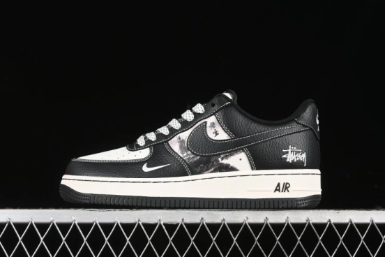 Nike Air Force 1 '07 Low Stussy Collaboration - Mythical Wukong Low-Top Casual Sneakers - XZ6188-555