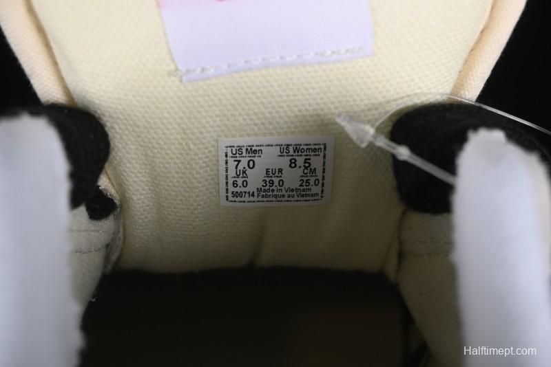 HIRONO Knu Skool Low-Top Casual Sneakers with Denim Graffiti Design - VN0009QCRBL