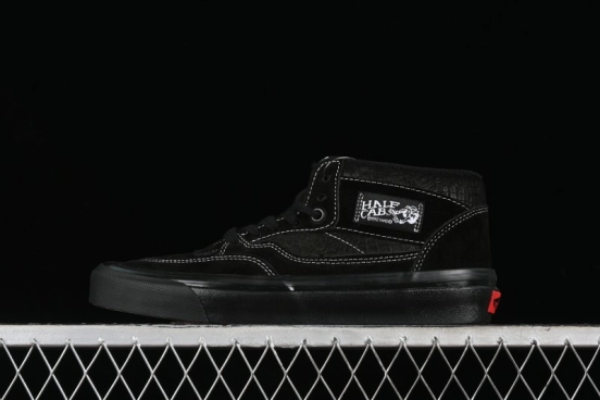 Vans Half Cab 33 DX Black Knight Anaheim Classic Retro Skate Shoes - VN0A5KX6BKA