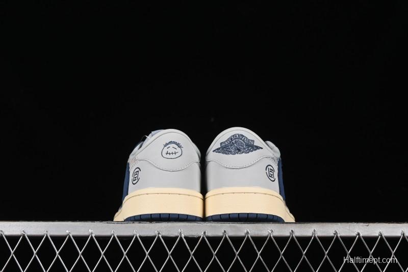 Nike Travis Scott x Fragment Design x Air Jordan 1 Low OG SP Retro Sneakers - JH6088-707