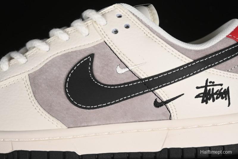 Nike SB Dunk Low Stussy Anniversary Edition Customized Low-Top Casual Skate Shoes - SJ1089-001
