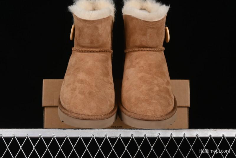 UGG Mini Bailey Button II Classic Short Boots with Wooden Button - 1016422