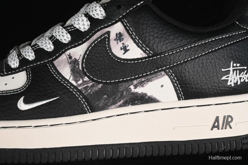 Nike Air Force 1 '07 Low Stussy Collaboration - Mythical Wukong Low-Top Casual Sneakers - XZ6188-555