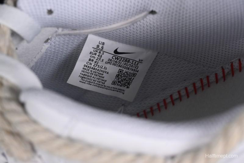 Nike Air Force 1 '07 Low White Deconstructed Casual Sneakers - CW2288-046