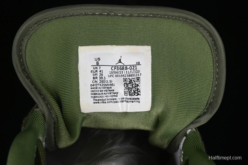 Nike Air Jordan 1 Low OFF-WHITE Collaboration - Retro Basketball Shoes with Beige Green Stitching - CF3688-021