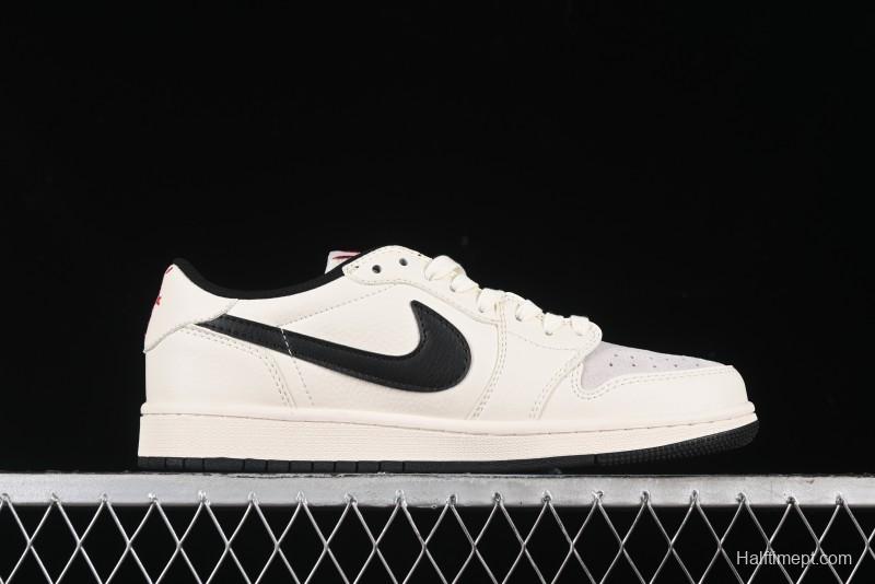 Nike Travis Scott x Fragment Design x Air Jordan 1 Low OG SP AJ1 Supreme Collaboration - LJ5188-023