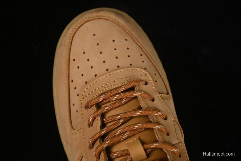 Nike Air Force 1 '07 Mid Suede Casual Sneakers in Wheat - DJ9158-200