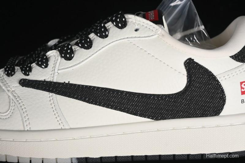 Nike Travis Scott x Fragment Design x Air Jordan 1 Low OG SP AJ1 Supreme Collaboration - JH6088-704