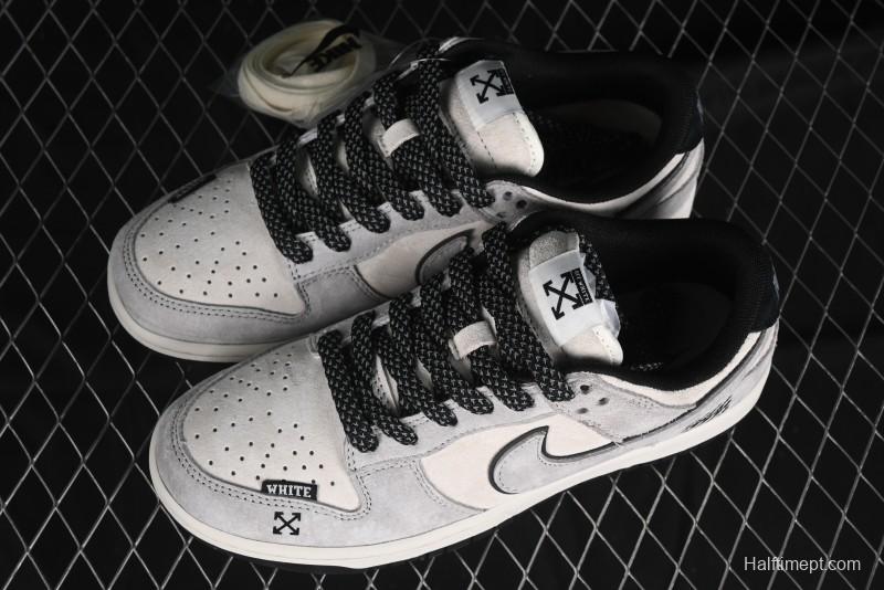 Nike SB Dunk Low OFF-WHITE Collaboration Anniversary Custom Sneakers - DQ1098-521