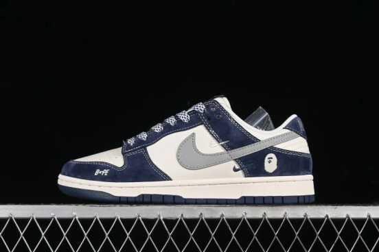 Nike SB Dunk Low Bape Collaboration Anniversary Edition Customized Low-Top Casual Sneakers - XY1688-008