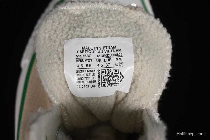 Converse Zoo Happy Pets Series High-Top Casual Sneakers with Plush Lining for Autumn Winter - A12768C