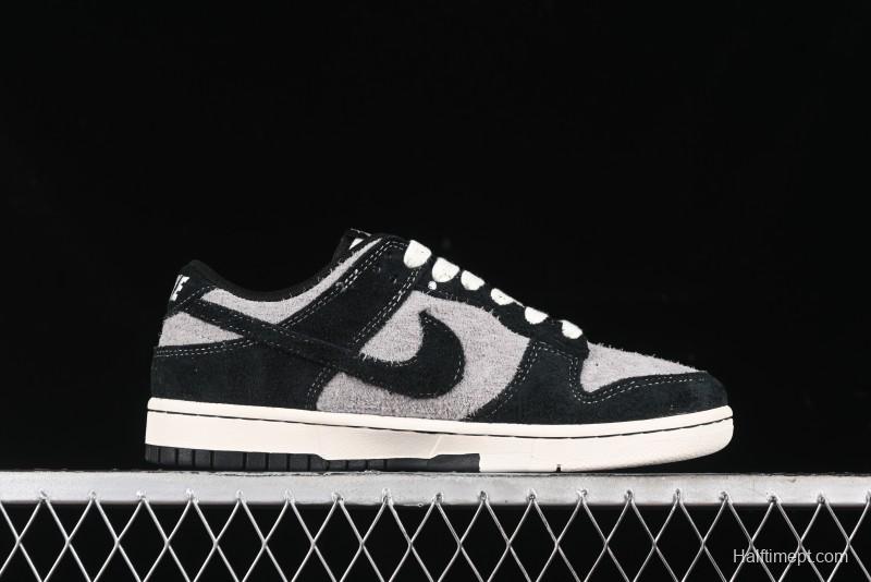 Nike SB Dunk Low Stussy Series - Grey Black with Black Swoosh Anniversary Custom Low-Top Casual Skate Shoes - MM1089-028