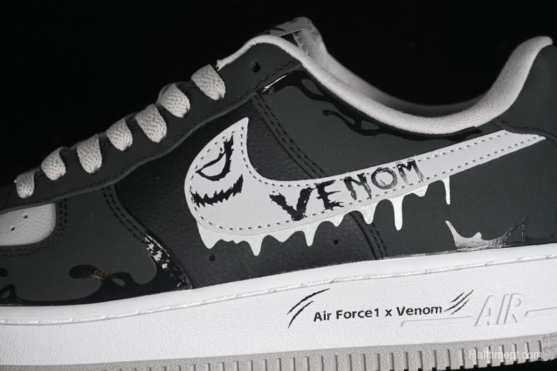 Nike Air Force 1 '07 Low "Venom Ⅱ" Marvel Series Casual Sneakers - CW6718-777