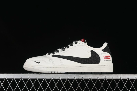 Nike Travis Scott x Fragment Design x Air Jordan 1 Low OG SP AJ1 Supreme Collaboration - JH6088-704