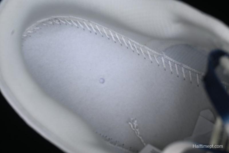 Nike SB Dunk Low Supreme Collaboration - White Blue Color Blocking with Mini Swoosh Anniversary Custom Edition Low-Top Casual Skate Shoes - BB8675-110