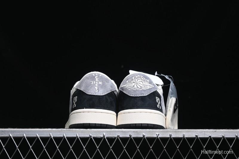 Nike Travis Scott x Fragment Design x Air Jordan 1 Low OG SP Sneakers - SJ2068-108