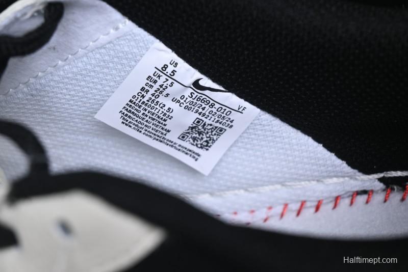 Nike Air Force 1 '07 Low Stussy Collaboration - Black White Mini Swoosh Low-Top Casual Sneakers - SJ6698-010