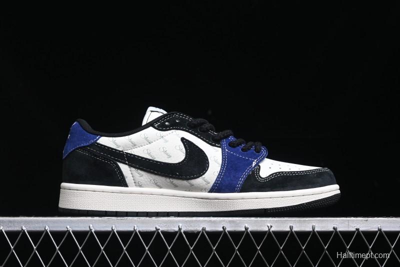 Nike Travis Scott x Fragment Design x Air Jordan 1 Low OG SP AJ1 Low Top Casual Sneakers - SJ2068-126