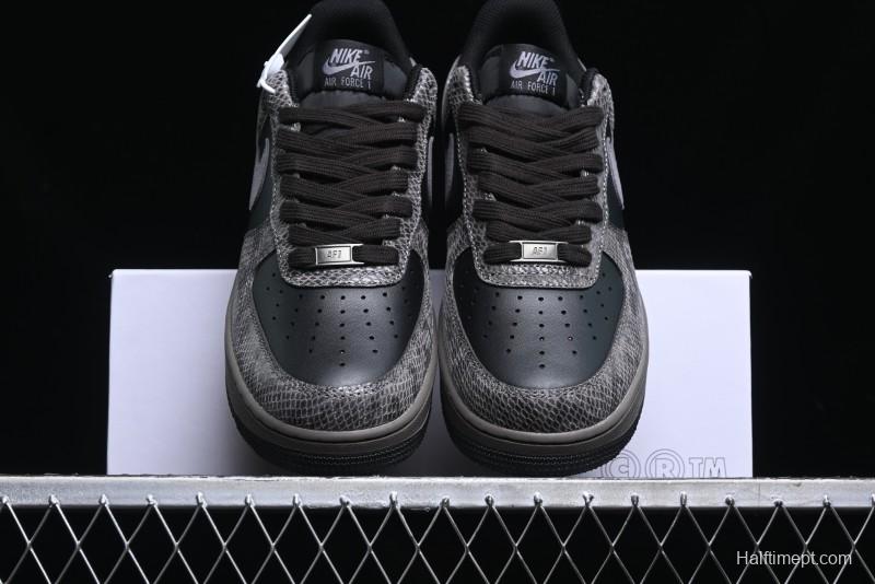 Nike Air Force 1 '07 Low Snake Year Themed Low-Top Casual Sneakers - HF2898-001