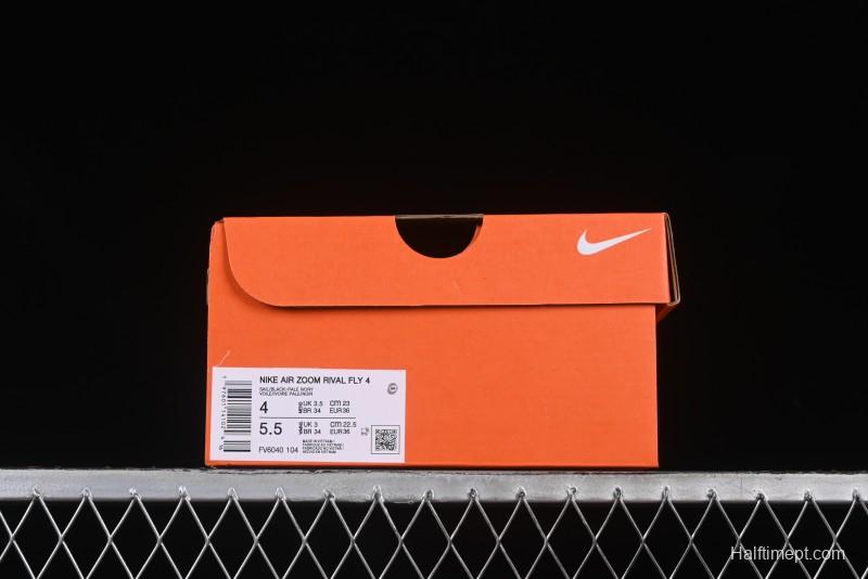 Nike Zoom Rival Fly 4 Lightweight Responsive Running Shoes with Flyknit and React Technology - FV6040-104