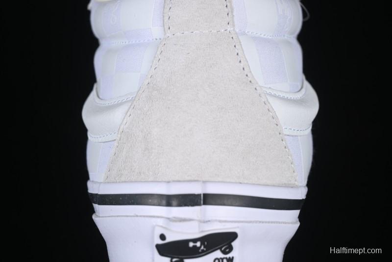 Vans HommeGirls x Sk8-Mid Fashion Casual Mid-Top Suede Skate Shoes with Bold Side Stripes - VN000NBN2VZ