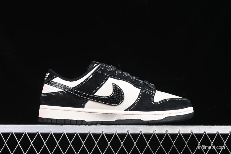 Nike SB Dunk Low The North Face Year of the Snake Black White Black Swoosh Anniversary Custom Low-Top Casual Sneakers - FC1688-210