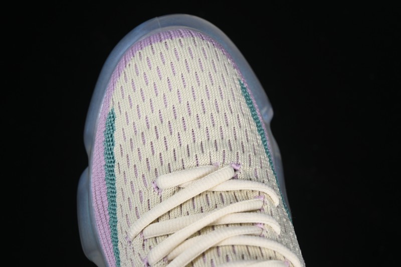 Grounds Big Bubble High Platform Sneakers in Cream Lilac - AJE5
