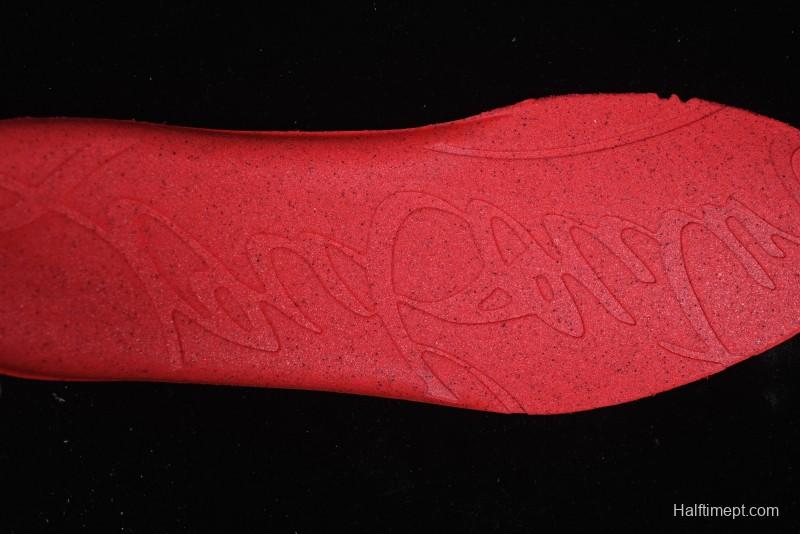 Christian Louboutin Funnyto Flat Comfortable Fashion Low-Top Sneakers in White Yellow Red - X.D4