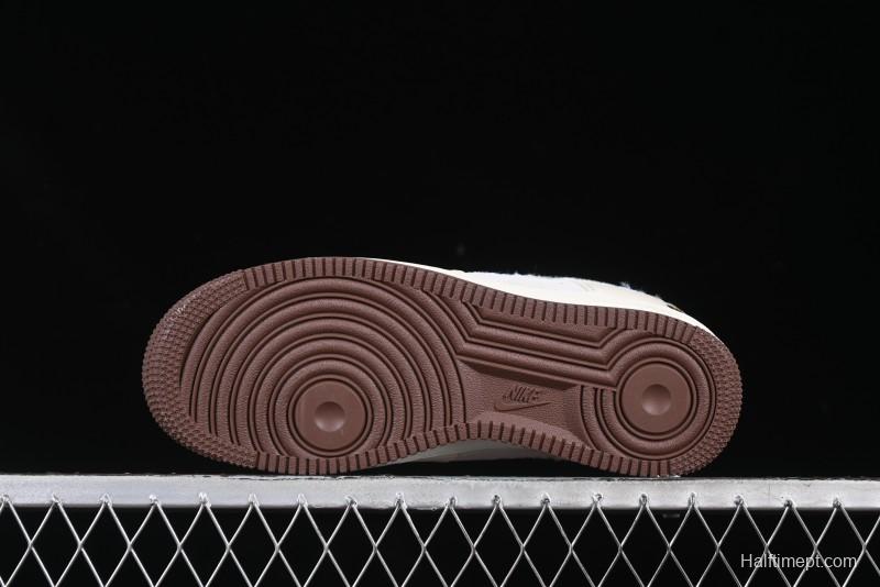 Nike Air Force 1 '07 Low Bape Camouflage Swoosh Beige Casual Sneakers - DF0188-030