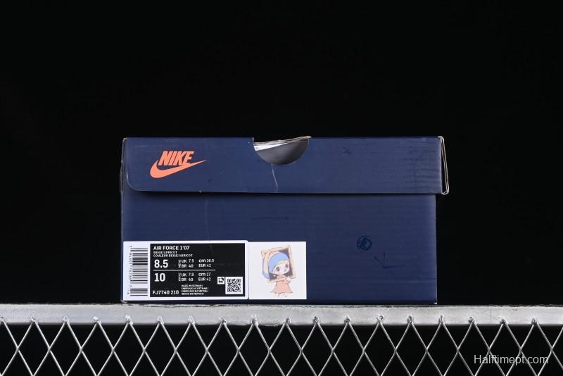 Nike Air Force 1 '07 Low Casual Sneakers with Pop Mart Molly Design - FJ7740-210