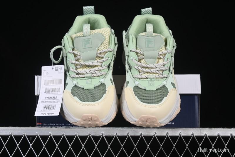 Fila Fusion Retro Mars Running Shoes with Lace-Up Design and Cushioned Sole - F12W422103FMB