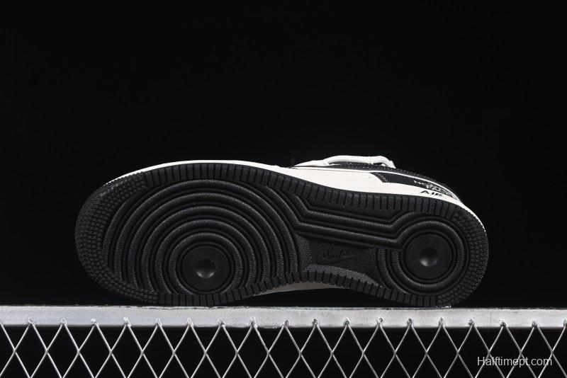 Nike Air Force 1 '07 Low The North Face Collaboration Suede Black Drawstring Casual Sneakers - SJ1198-101