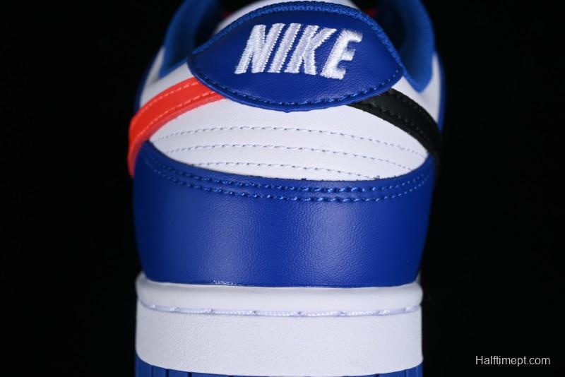 Nike Dunk Low SB Casual Skate Shoes in White Blue Red - CW1590-104
