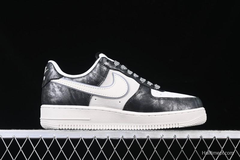 Nike Air Force 1 '07 Low The North Face Collaboration - Leather Graffiti Casual Sneakers - DM6688-008