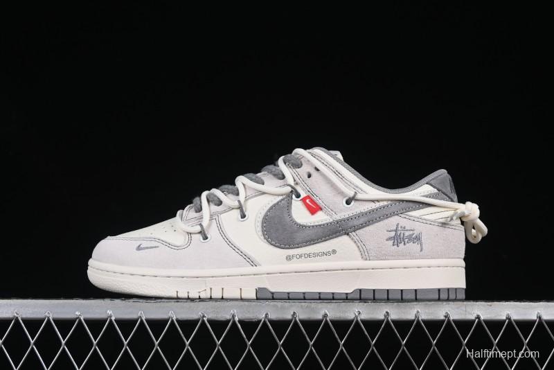 Nike SB Dunk Low BAPE Anniversary Collaboration Light Beige Brown Low-Top Casual Skate Shoes - YX5066-243