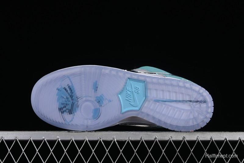 Nike April Skateboards SB Dunk Low Collaboration Frozen Rose SB Shattered Backboard Casual Skate Shoes - FD2562-400